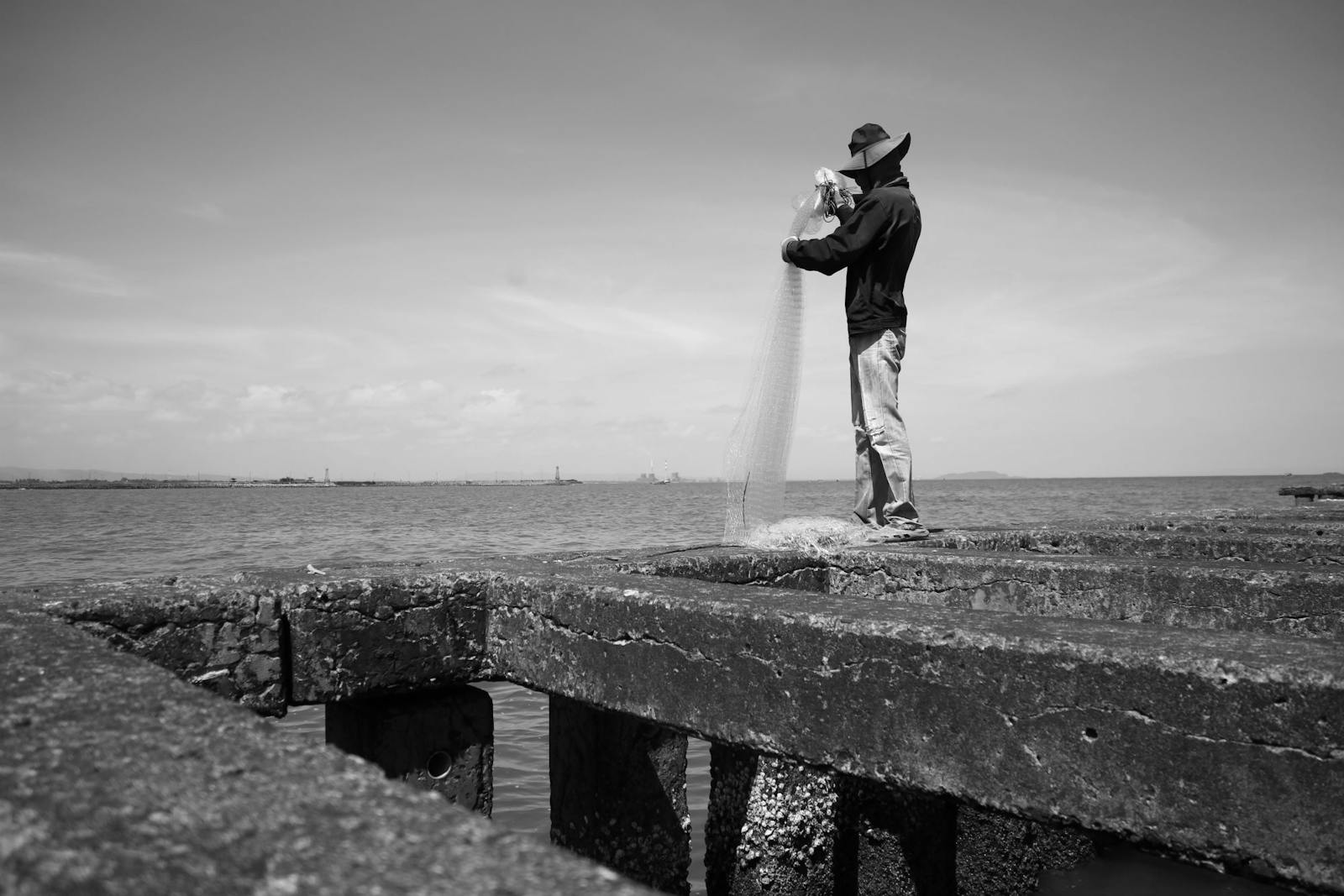 Technician working on industrial piping